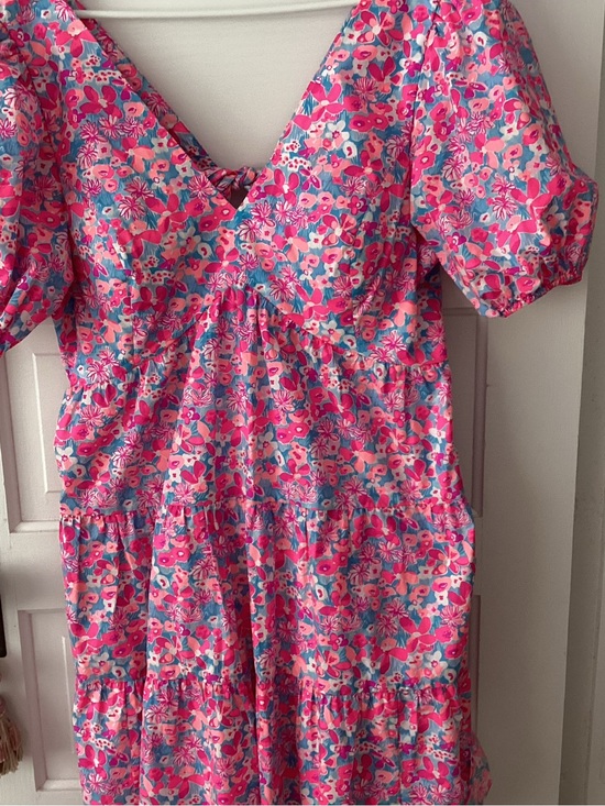 Lilly Pulitzer Dresses & Skirts - Lilly Pulitzer Coral and Teal Floral Dress
